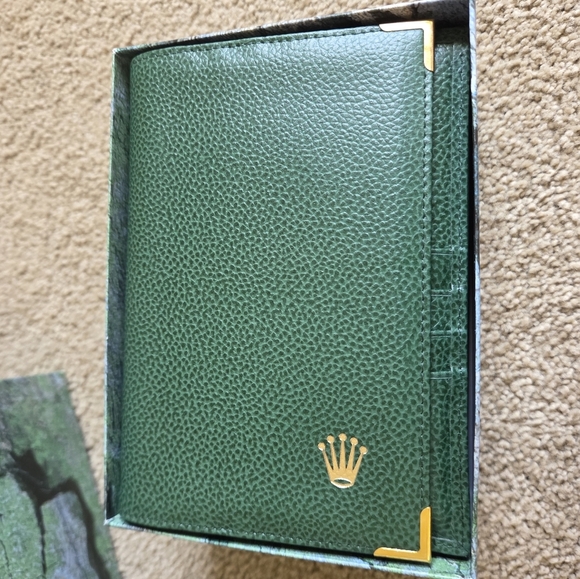 Rolex Oyster Green and Brown Decorative Box - Picture 3 of 11